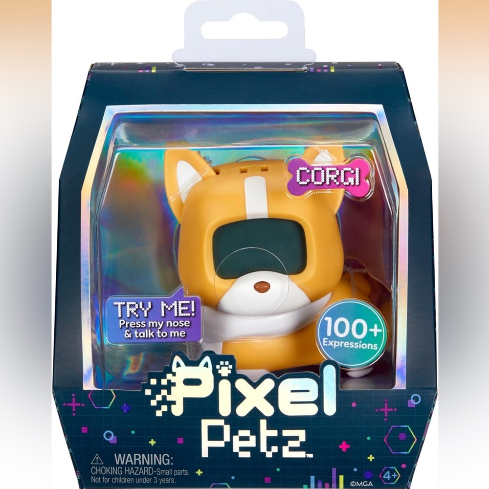 MGA Pixel Petz - Corgi, interactive digital dog, for pets ages 4 and up